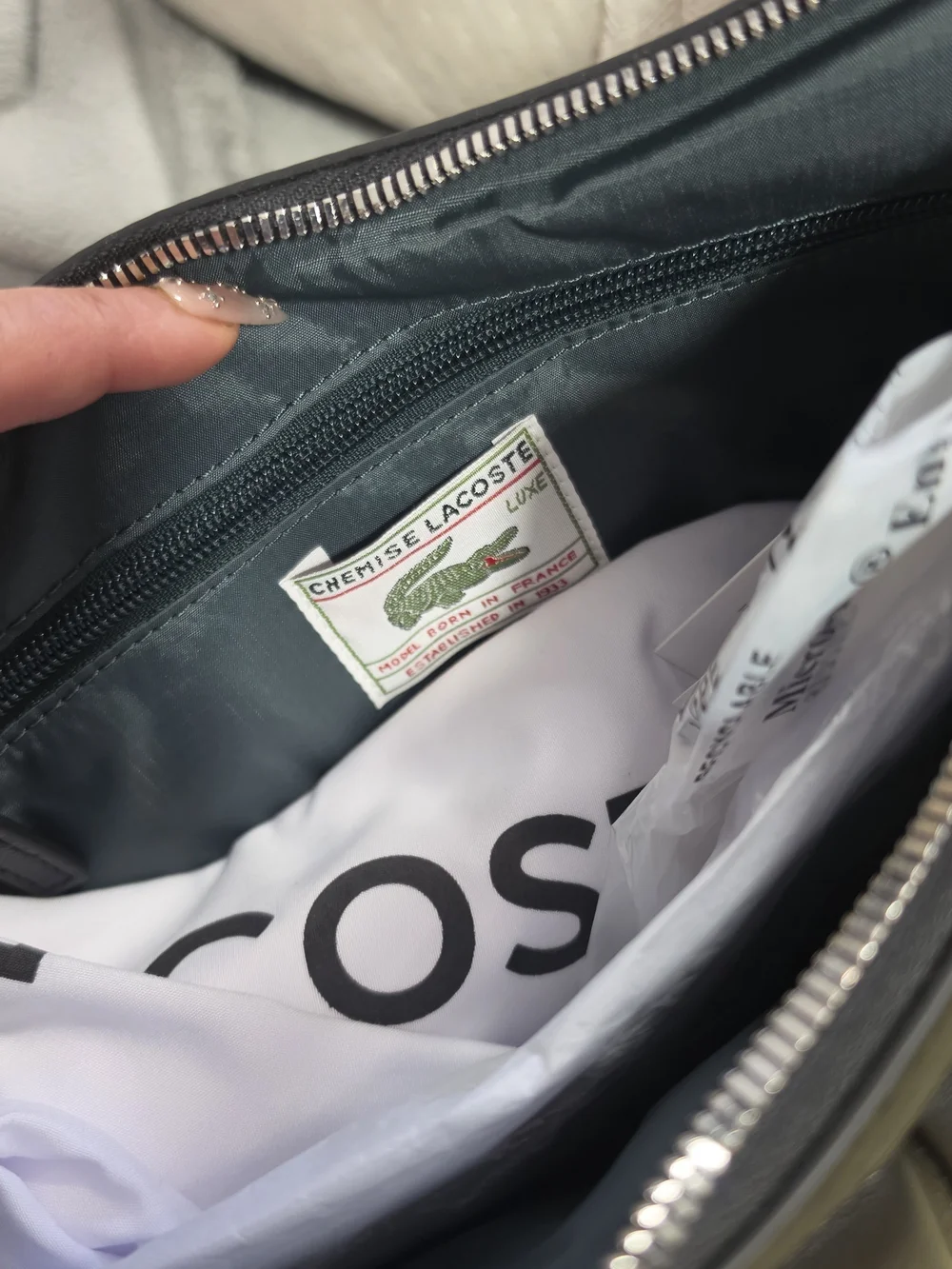 NWT Lacoste Large Lenglen Bag
